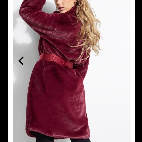 New✨SHELLY BELTED FAUX-FUR COAT•Never Worn - Picture 4 of 5